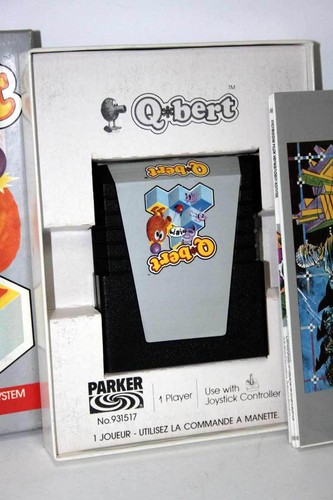 Q BERT GAME USED IN GOOD CONDITION ATARI VCS 2600 ITALIAN VERSION PAL GD1 58517 - Picture 4 of 11