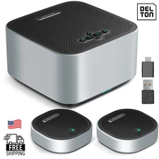 Delton C9270 Wired/Wireless Conference Speakerphone with 2 External Mics - Black