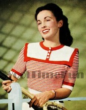 Knitting Pattern Vintage 1940s Womens Jumper Cardigan Twin Set. Sailor Collar.