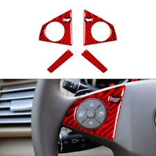 Cubierta de volante de fibra de carbono roja para Mercedes Clase R tipo B 2009-2012