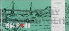1964 Ford Galaxie Propriétaires Manuel 64 XL 500 Personnalisé Pays Squire Ranch