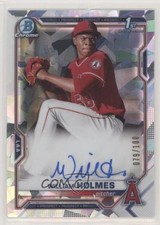 2021 Bowman Chrome Prospects Atomic Refractor 79/100 William Holmes Auto 0cv