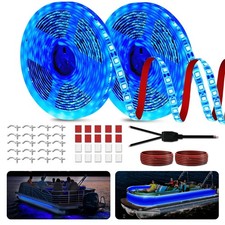 Pontoon Boat Lights Marine LED Strip Lights, Boat LED Strip Light 12V Waterpr...