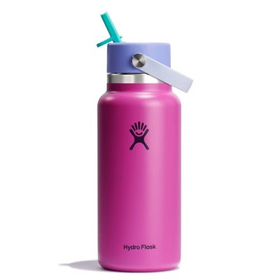 Hydro Flask 32oz Wide Mouth Flex Straw Water Bottle Holiday
