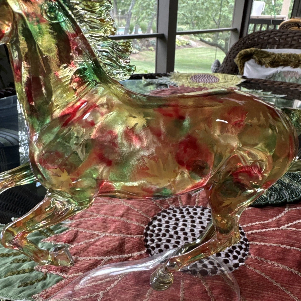 BREYER #1782 SHOW JUMPER MOLD SUGARMAPLE CLEARWARE FALL DECORATOR - Image 3 of 4