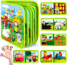 GOLIYEAN Montessori Busy Book for Toddlers 1-3, Busy Board Montessori Toys for 1