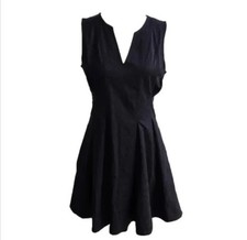 Princess Vera Wang Juniors Dress Size 7 Black Chevron Herringbone Drop Waist