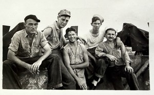VTG 1950s Photo Handsome Dirty Sailors  Affectionate Men Gay Interest
