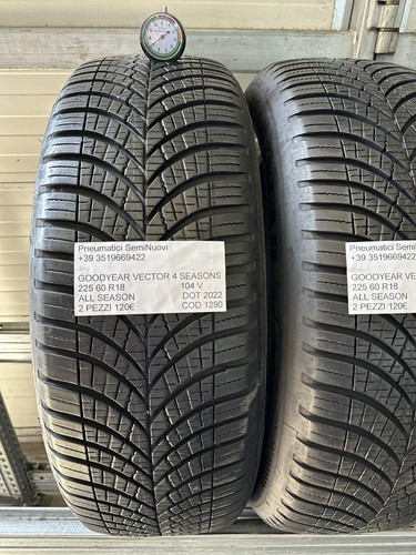 2 PNEUMATICI USATI GOODYEAR VECTOR 4 SEASONS 225 60 R18 104V DOT 2022 - Foto 2 di 21