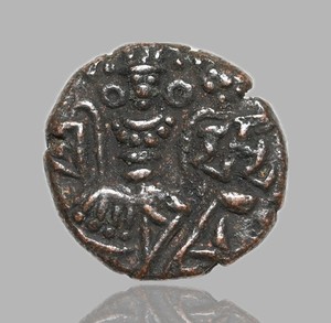 KASHMIR. Queen Didda, AD 979-1003, AE Stater, MN 177, Ex. Robert Tye