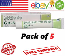 5 X Ga -6 Glycolic Acid Cream 30gm For Acne, Hyperpigmentation  Dry Skin
