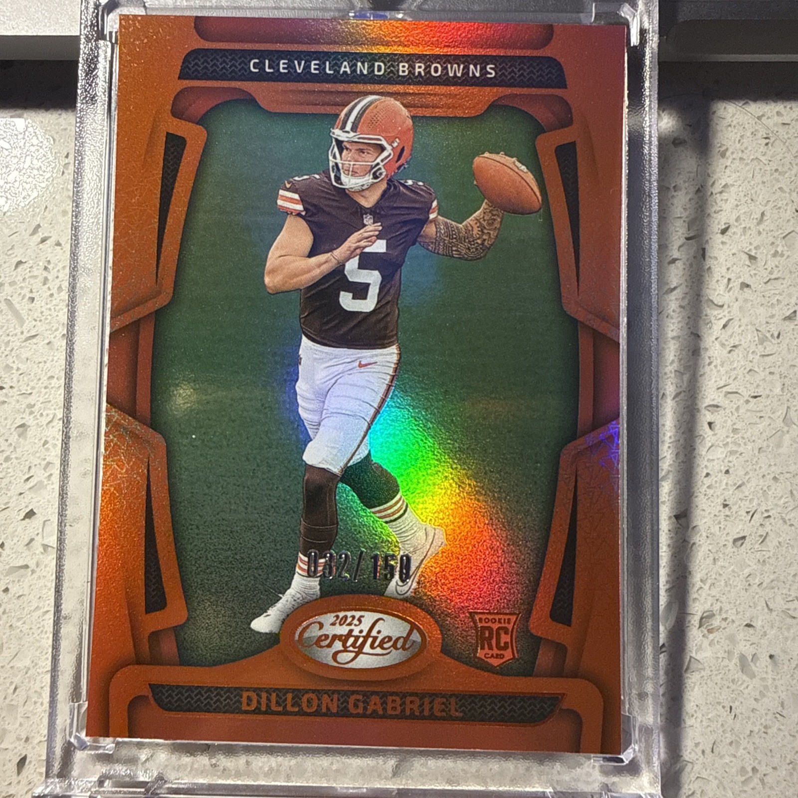 2025 Panini Certified - Rookies Dillon Gabriel #192 Mirror Orange /150 (RC)