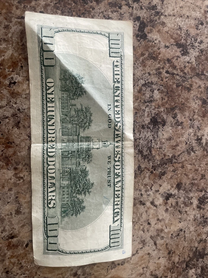 Billete de 100 dólares de la Reserva Federal 1996 - estado casi sin circular Foto 2 de 2