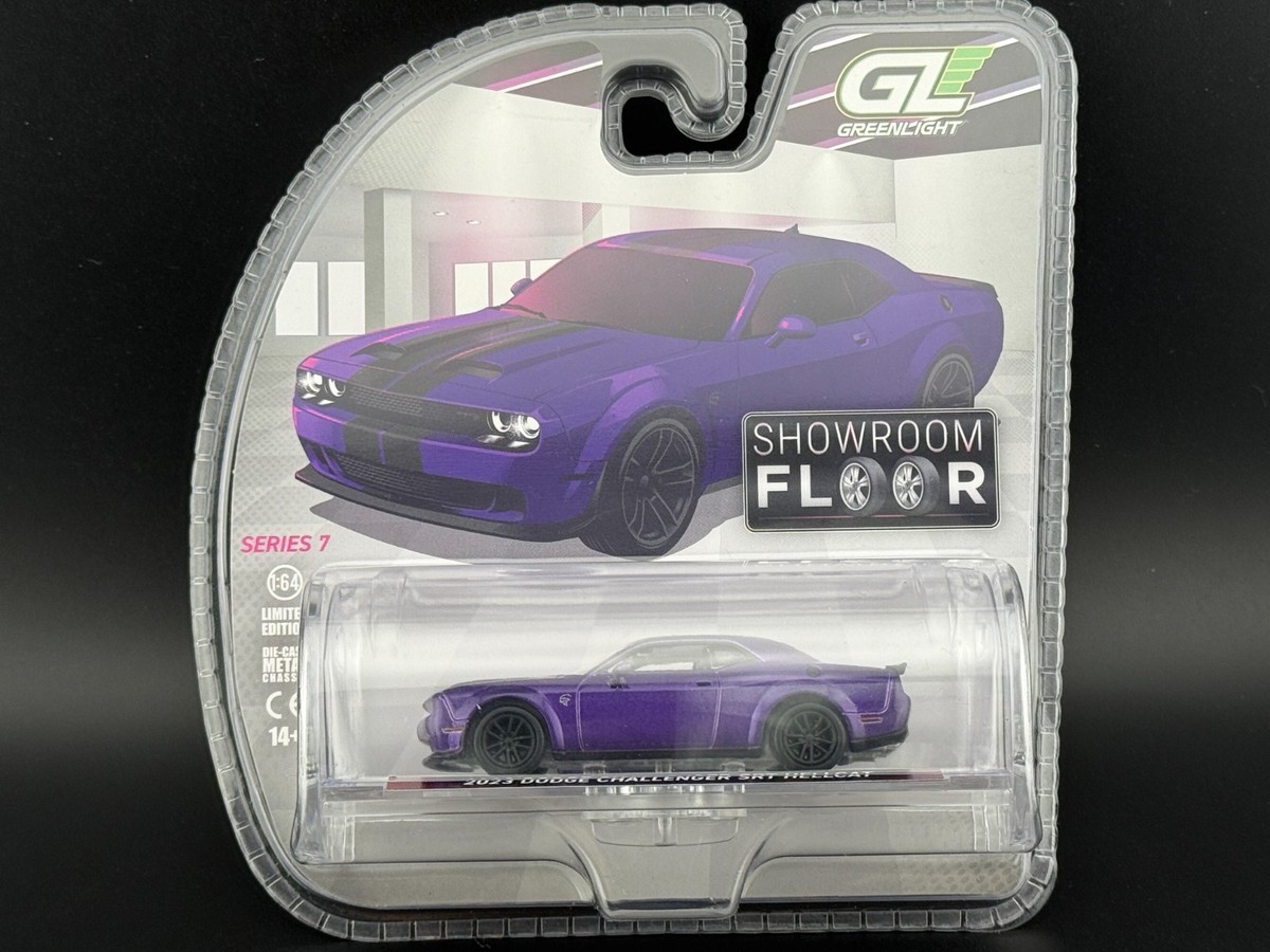 Greenlight 2023 Dodge Challenger SRT Hellcat Purple Showroom Floor