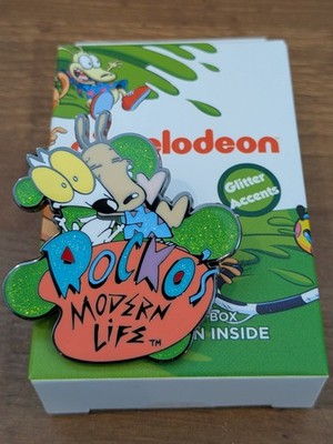 Buckle-Down Nickelodeon Rocko's Modern Life NEW Glitter Hugging Spunky Pin New 