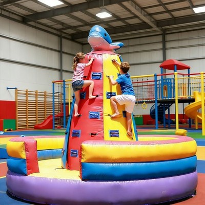 Commercial Heavy Duty PVC Inflatable Bounce House Climb Wall for School Activity