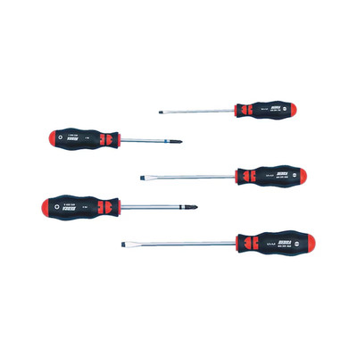 Würth Schraubendreher-Set Flach- & Pozi-Antrieb für Präzisions-Metall- & Holzarbeiten 5tlg.