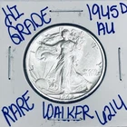 1945 D WALKING LIBERTY SILVER HALF DOLLAR AUTHENTIC U.S. MINT FREE SHIPPING 6214