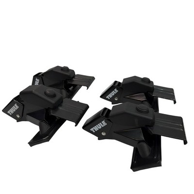 Thule Sweden Rain Gutter Roof Rack Towers Set of 4 Black