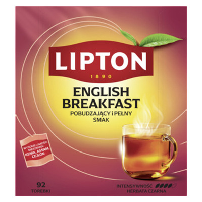 8720608014422 LIPTON English Breakfast herbata czarna (92 torebki) LIPTON TEAS A