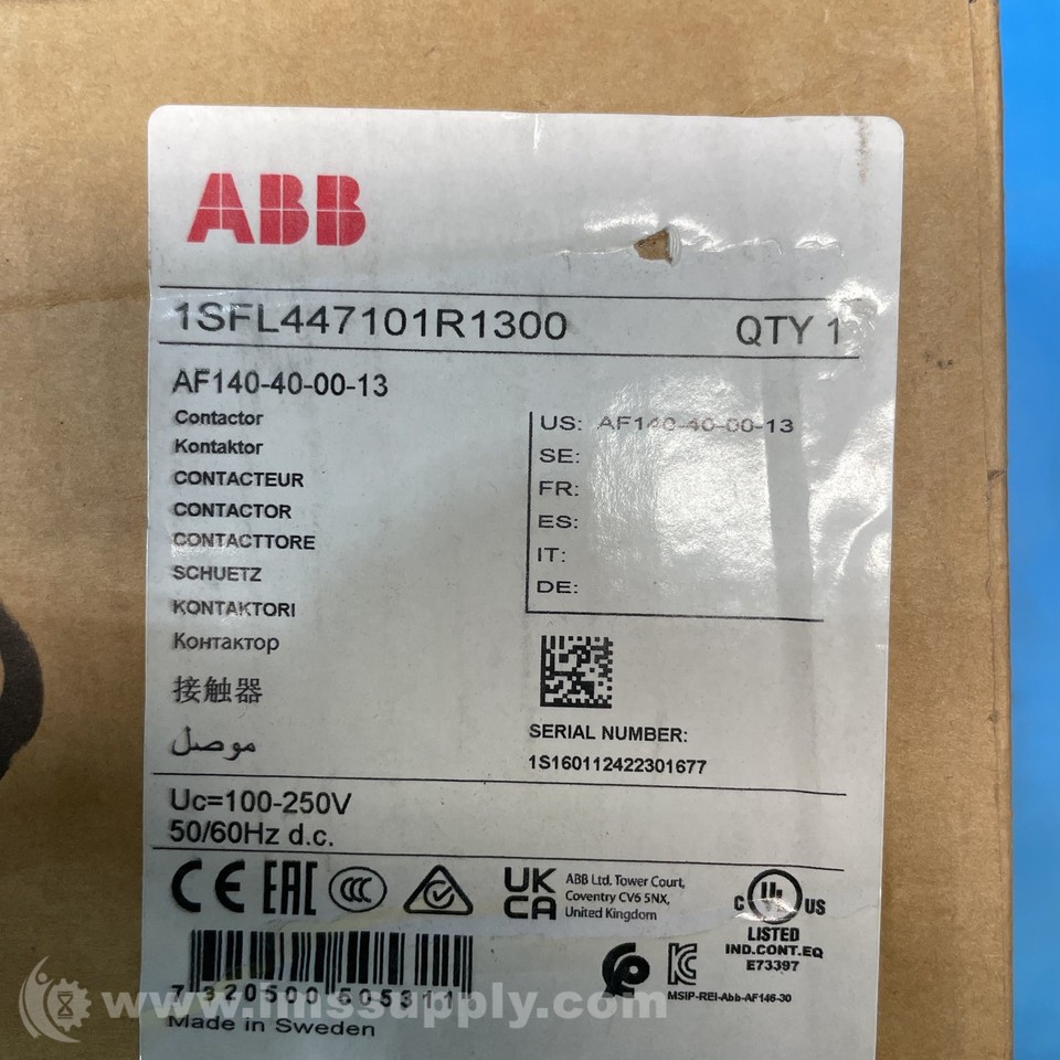 ABB 1SFL447101R1300 AF Contactor FNFP EBay UK abb-1sfl447101r1300-af-contactor-fnfp-ebay-uk