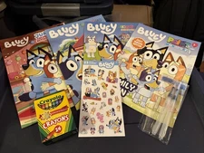 Bluey  Activity Lot - Arts  & Craft Gift - Paint With Water Sticker Activity Etc