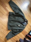 Vintage Carhartt J97 MOS XXL Green Detroit Work Wear Blanket Lined Jacket