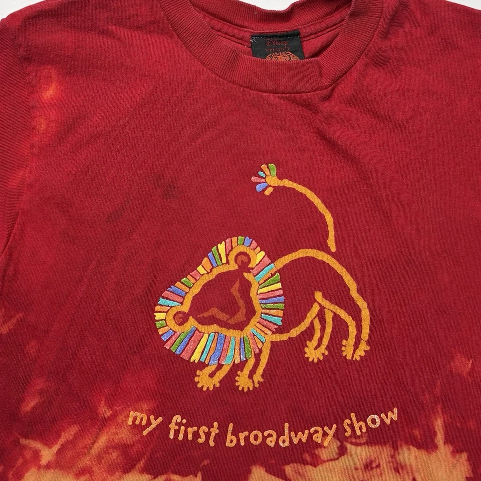 Camiseta De Colección Rara El Rey León Mi 1er Espectáculo de Broadway Niños Niño Juventud Talla Mediana Foto 2 de 4