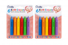 Bath Crayons for Babies & Toddlers | 12 Pack Washable Colours Bath time Drawing