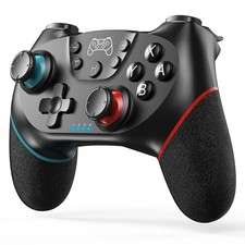 Diswoe Upgraded Wireless Controller for Switch/Lite/OLED/Switch 2 Pro Black