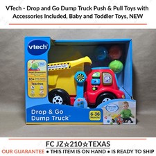 VTech - Drop and Go Dump Truck Push  Pull Toys with Accessories Included, NEW