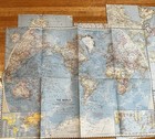 LOT OF 32 NATIONAL GEOGRAPHIC MAPS 1960-1964 World Atlas Crisp Neatly Folded — photo 8