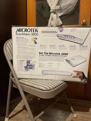 Microtek ScanMaker 3800 Flatbed Scanner CCD 1800x3600 DPI 42-bit OCR USB