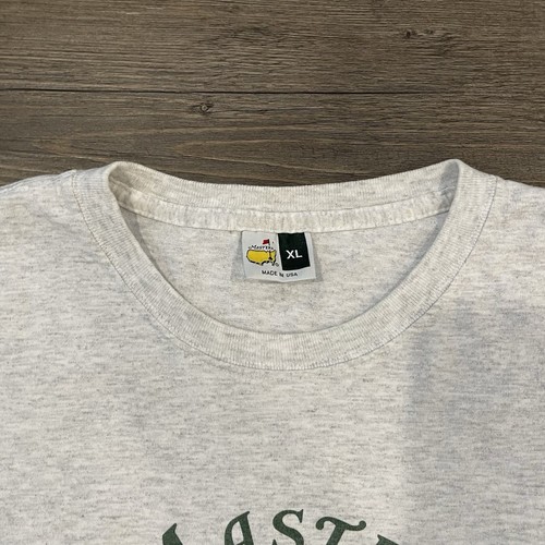 Vintage Masters Golf T-Shirt Mens XL Gray Logo Adults - Afbeelding 5 van 8