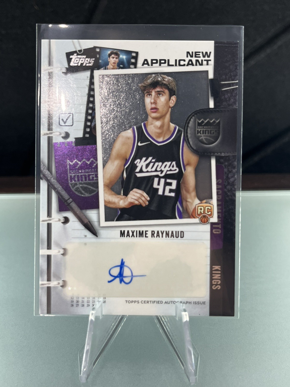2025-26 Topps Maxime Raynaud Rookie Auto New Applicants  NA-MR