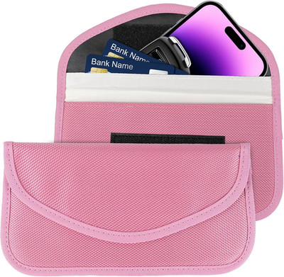 2PCS Faraday Bag for Phones and Car Keys, Keyless Entry RFID Signal Blocking Bag