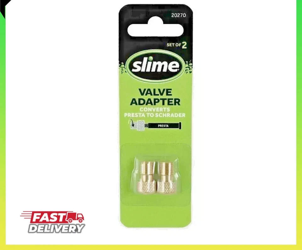 Slime 20270 Presta to Schrader Valve Adapter 2 count - Image 2 of 4