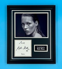 Kate Moss Signed Photo Framed & COA Movie Memorabilia Autograph Auto Poster