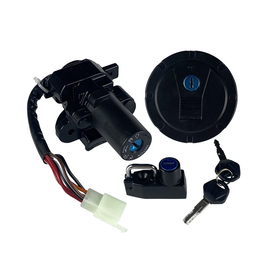 For Kawasaki KLX250SF KLX250S Ignition Switch Lock Fuel Gas Cap Key Set - Image 4 of 4