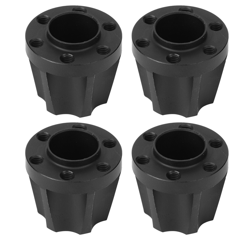 (20mm)4pcs RC Car Wheel Hex Hubs Wheel Adapter Black Fit For SCX10 1/10 RC HG