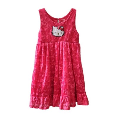 Hello Kitty Little Girls Star Dress Size 6X Very good condition