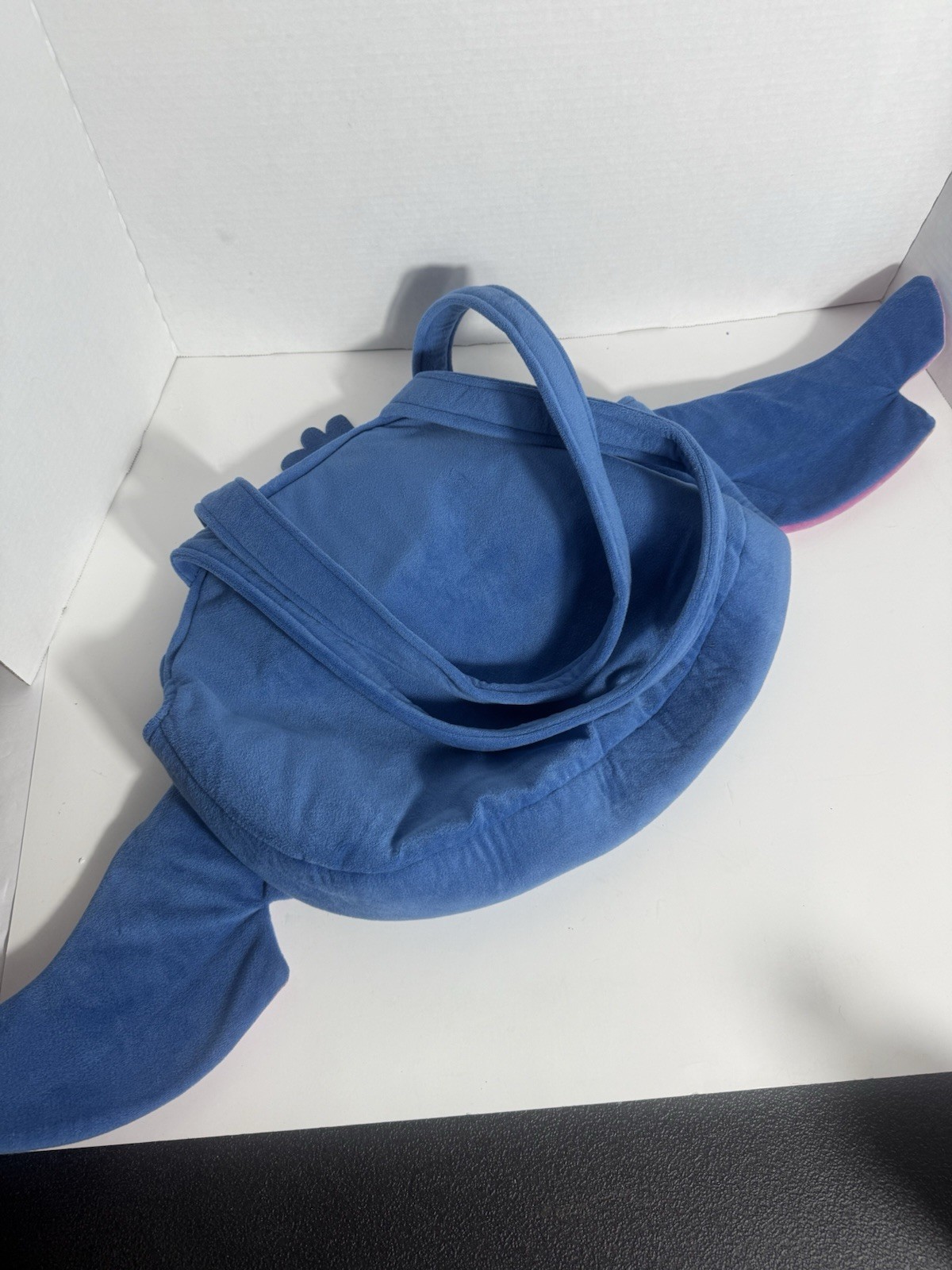 Disney Lilo and Stitch Fuzzy 3D Plush Tote Bag With Drop Handle NEW image 3