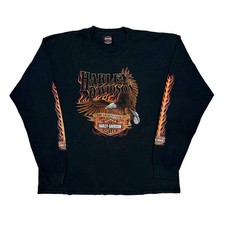 Eagle Harley Davidson Graphic Long Sleeve T-S...
