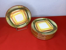 Metlox Vernonware Poppytrail Homespun Bread Plates MCM Set Of 10