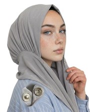 Instant Hijab Scarf Women Soft Ready-to-Wear Stretchy Lightweight Fabric