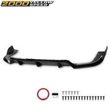 Rear Bumper Lip Diffuser Set Fit For 2019-2025 BMW G05 X5 M Sport Gloss Black