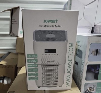 JOWSET Air Purifier for Up to 3000 Sqft, H13 True HEPA Filter 24dB Sleep Mode