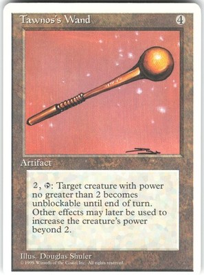 Tawnos's Wand Fourth Edition 4ED U MTG Magic The Gathering U MP