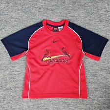Vintage Y2K Nike Team Boy's Sz 6 Red St Louis Cardinals MLB Baseball Jersey