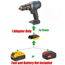 Adapter for Hercules 20v Tool to for DeWalt &Bauer 20v Battery /with Low Voltage